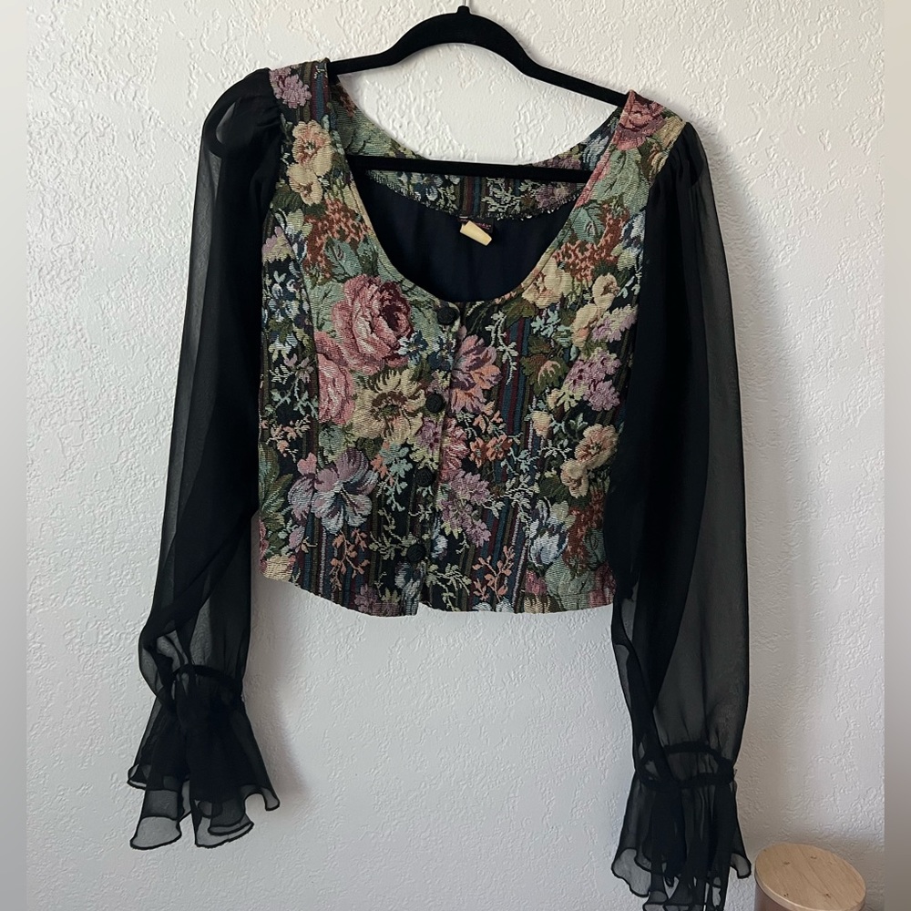 Vintage Frederick’s of Hollywood Floral Corset Top